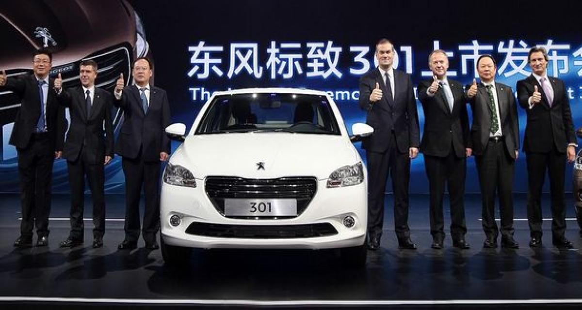 Guangzhou 2013 : la Peugeot 301 lancée