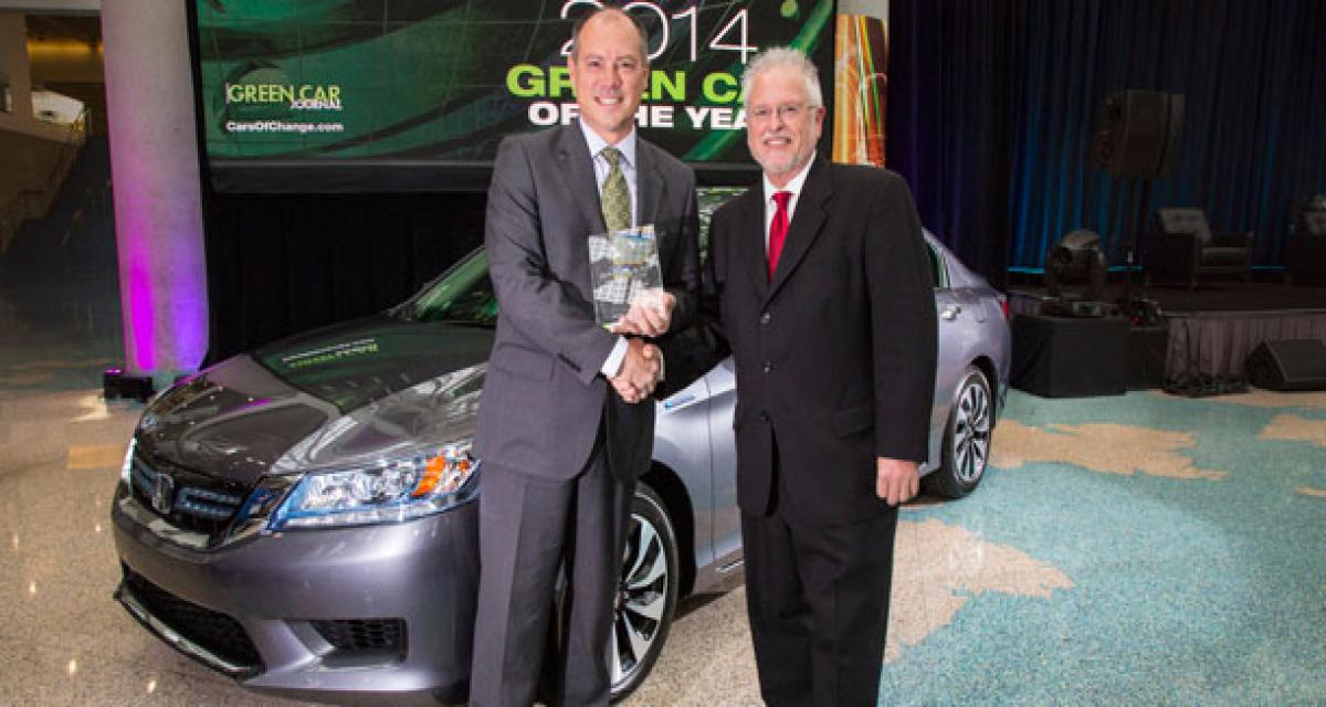 Green Car of the Year, le trophée pour la Honda Accord