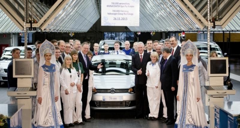  - 700 000 autos du groupe VW produites à Kaluga