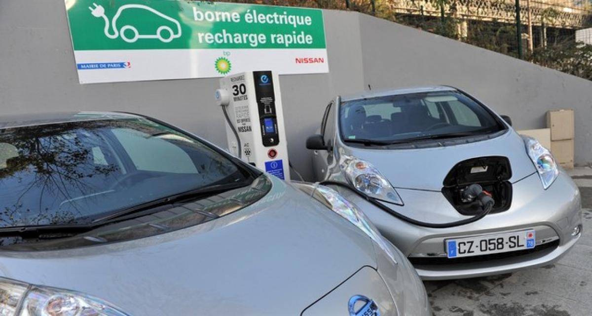Nissan : borne de recharge rapide à Paris et projet Odyssea 2014-2020
