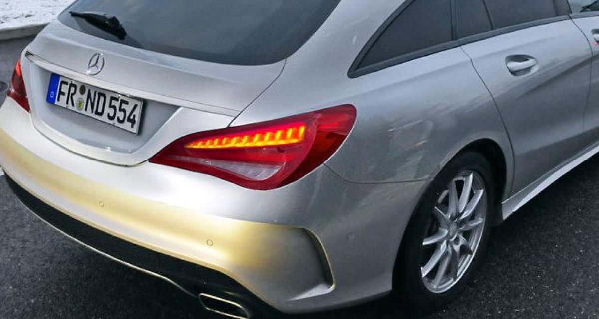 Spyshot : la Mercedes CLA Shooting Brake se rapproche