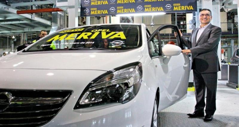  - Opel Meriva restylé : production engagée