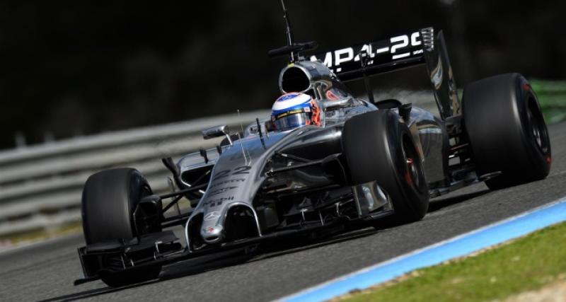  - F1 2014 - Jerez jour 2 : Button s'en sort sous la pluie artificielle. McLaren a-t-elle trouvé "un truc" ?