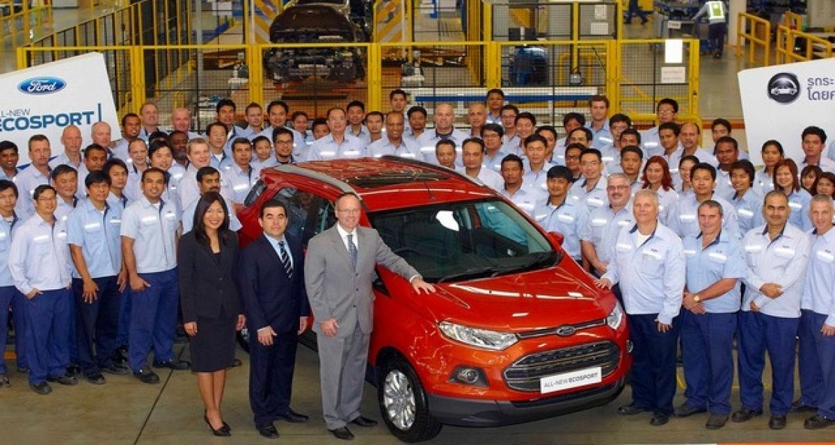 Ford EcoSport : production lancée en Thaïlande