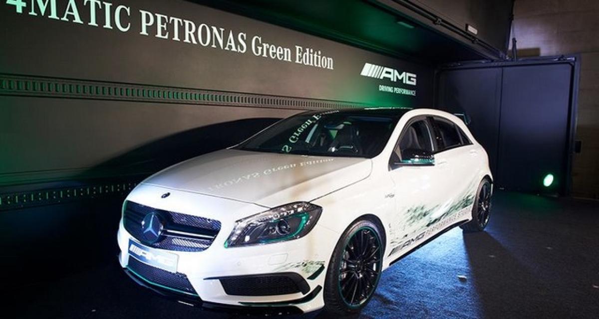 Mercedes A45 AMG 4MATIC Petronas Green Edition, uniquement pour le Japon