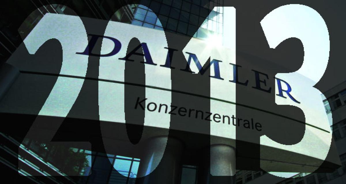 Bilan financier 2013 : Daimler