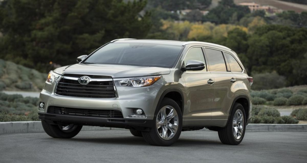 Nouveaux exports pour des Toyota Highlander produits aux USA