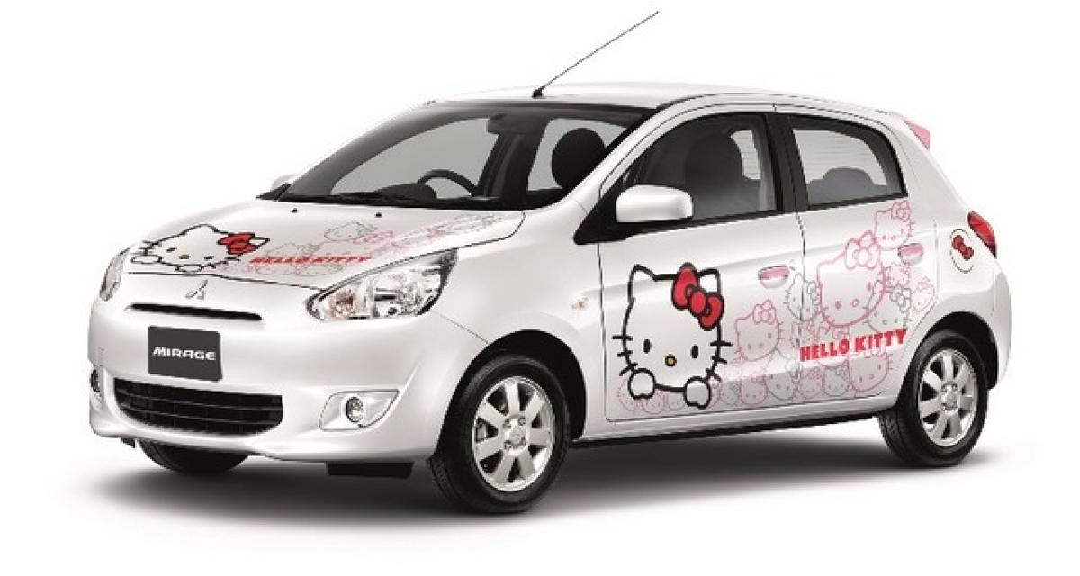 Une Mitsubishi Mirage Hello Kitty pour la Thaïlande