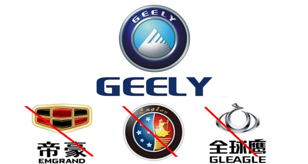 Geely abandonne sa stratégie multi-marques