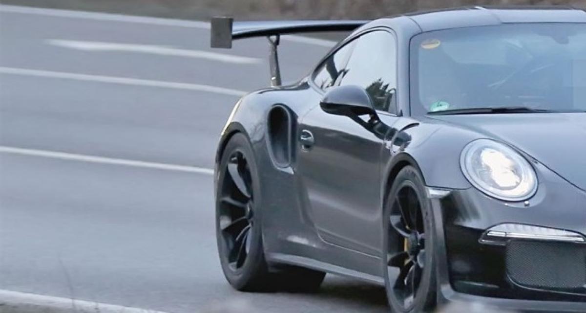 Spyshots : la Porsche GT3 RS pratiquement à nu