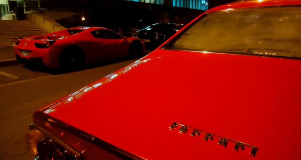 Le Blog Auto sort le soir : embouteillage de Ferrari