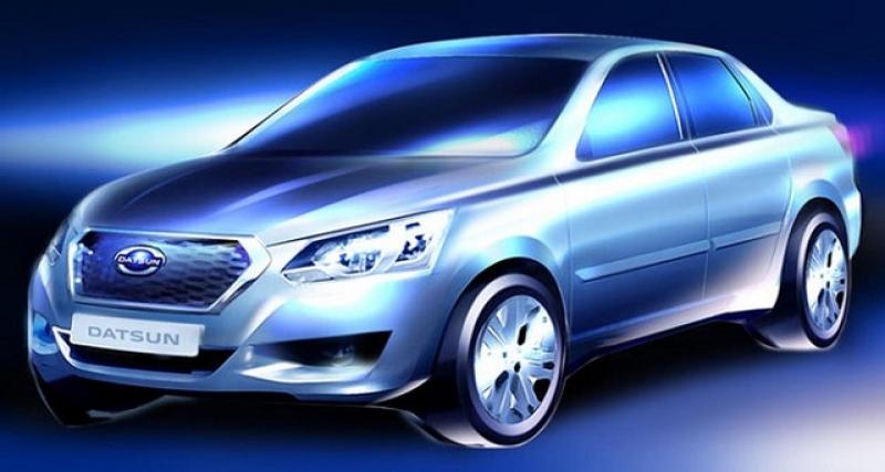  - Un teaser pour la future Datsun tricorps en Russie
