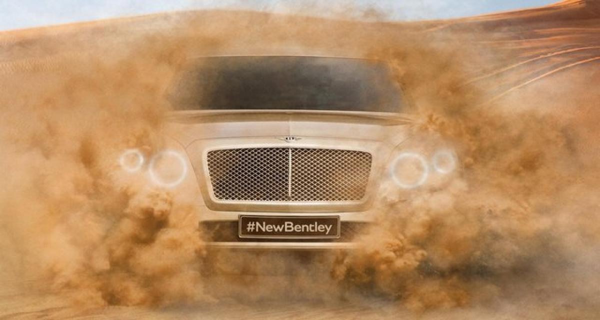 Time is money : Bentley tease son futur SUV