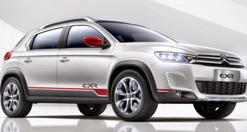 - Beijing 2014 : Citroën C-XR, SUV chevronné en fuite