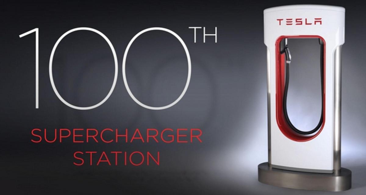 Pas de coup de pompe : 100 stations Supercharger