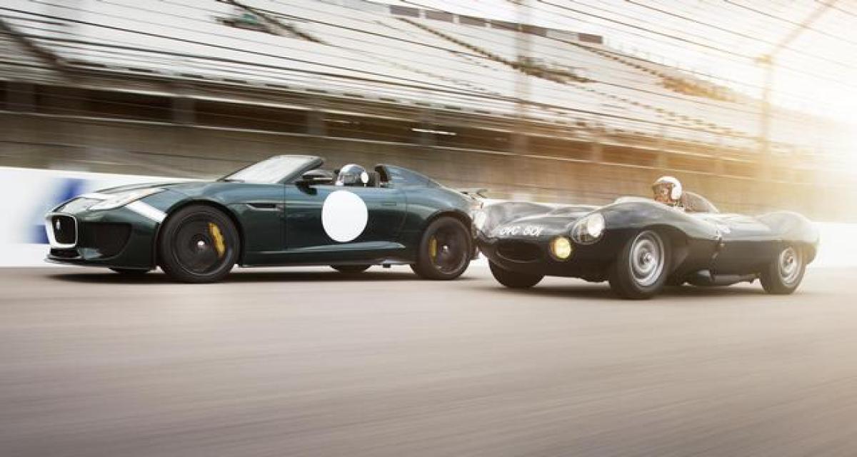 Le Mans Classic 2014 : Jaguar F-Type Project 7 en action