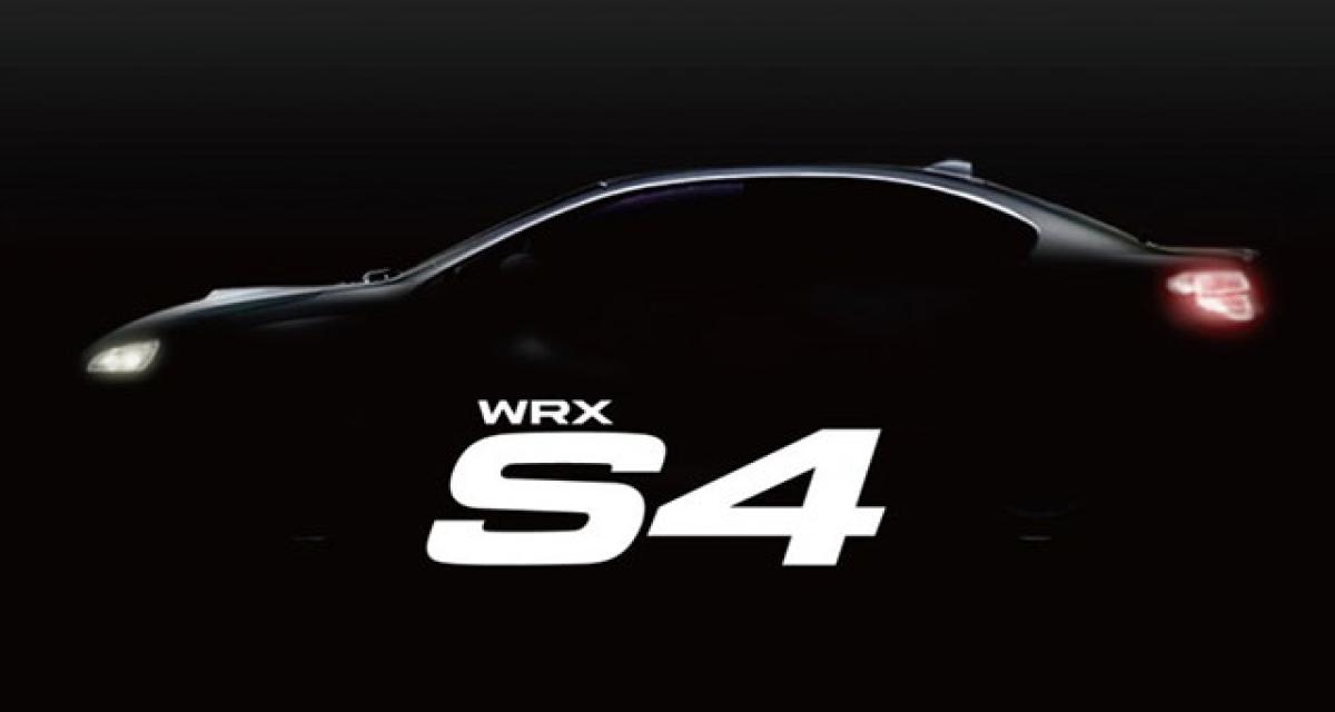 Subaru annonce une WRX S4 au Japon