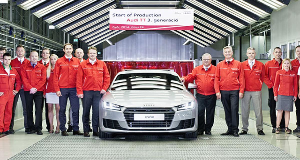 Début de production pour l'Audi TT