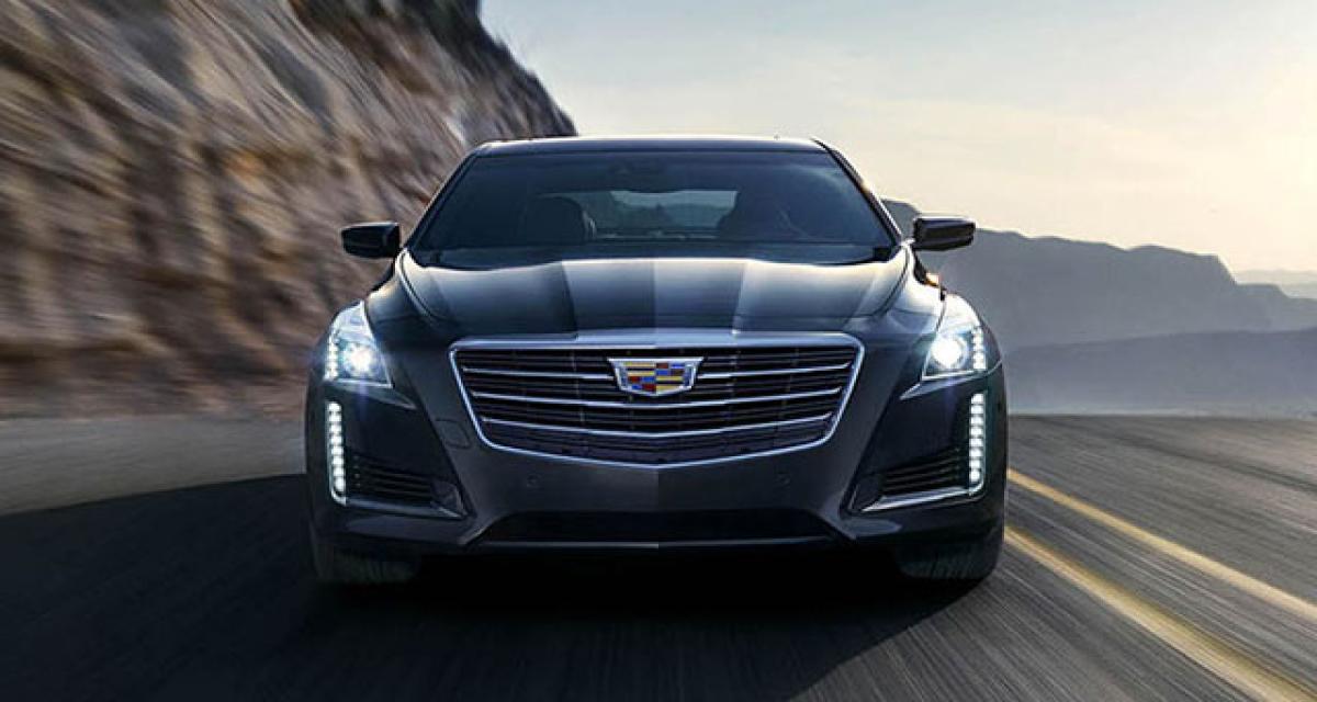 La Cadillac CTS 2015 montre son nouveau logo