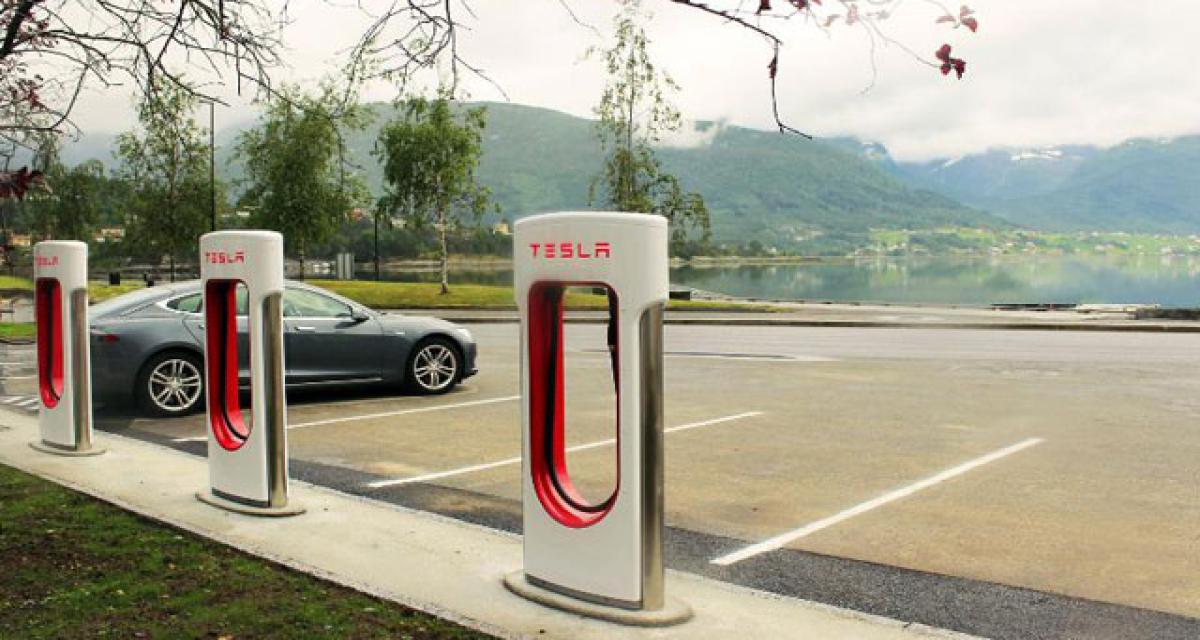Superchargeur Tesla en Europe, et de 50