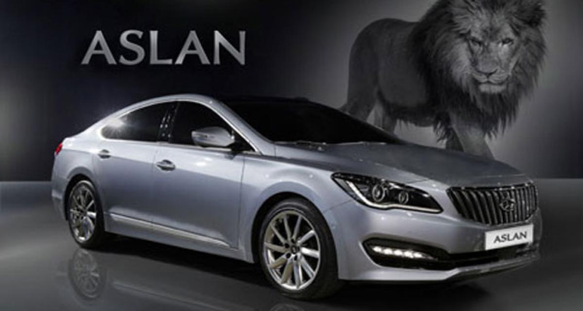 La nouvelle berline Hyundai se nommera Aslan