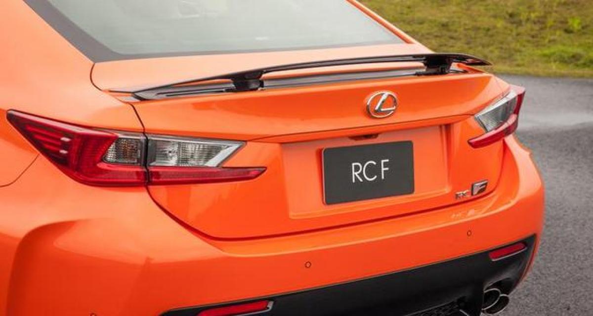 Lexus RC F : nouveaux détails et chiffres