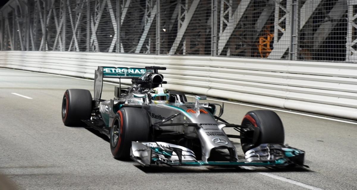 F1 Singapour 2014: Hamilton fait coup double