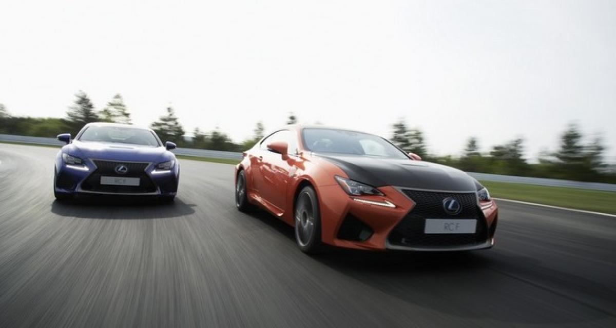 Lexus RC F : gamme et tarifs