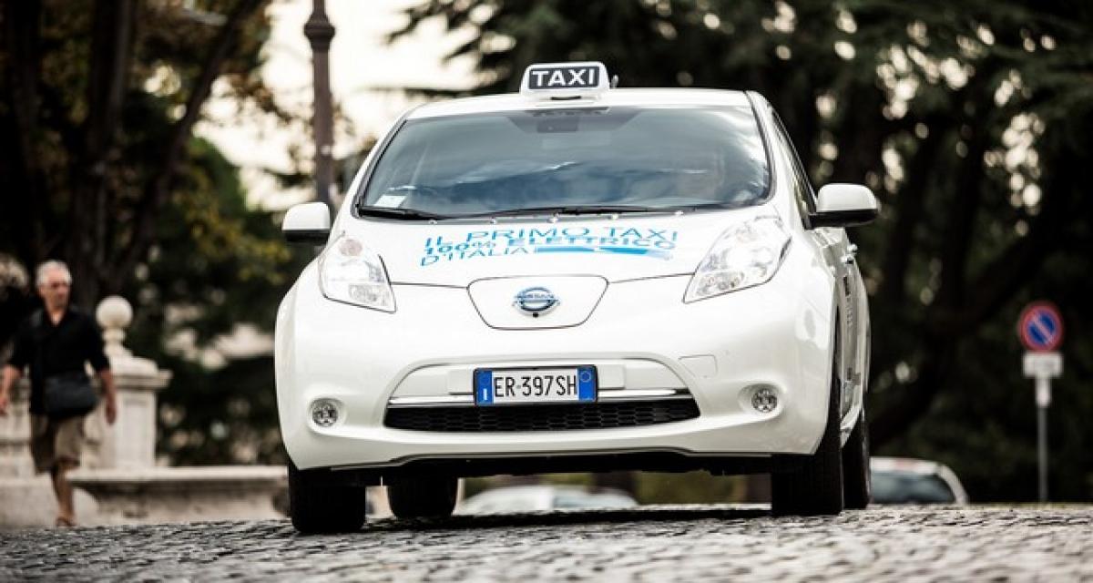 Nissan Leaf : une flotte de taxis à Rome
