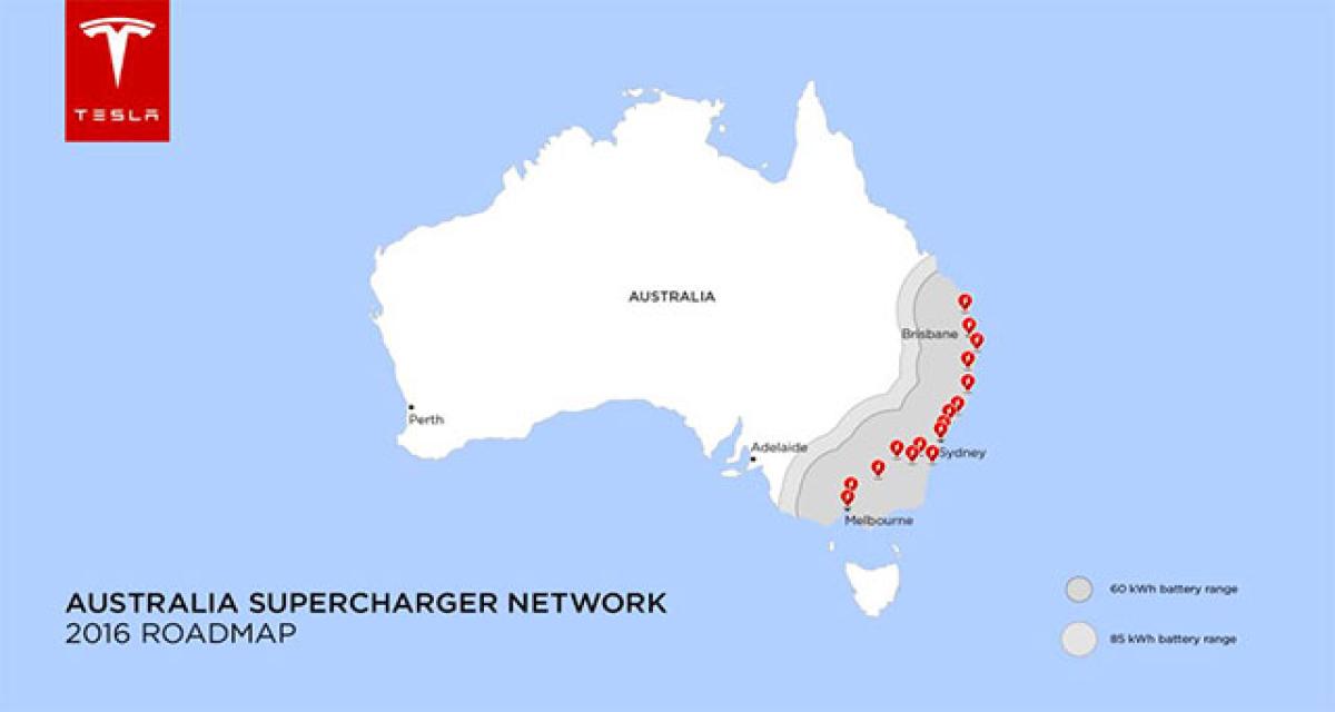 Tesla arrive en Australie