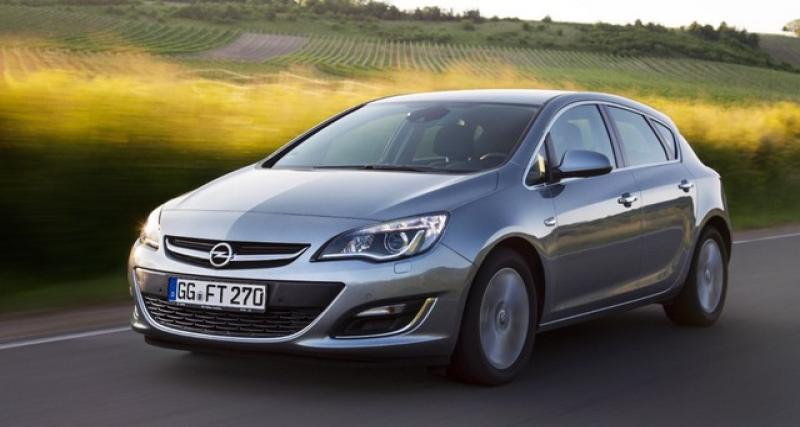  - L'Opel Astra descend à 94 g/km