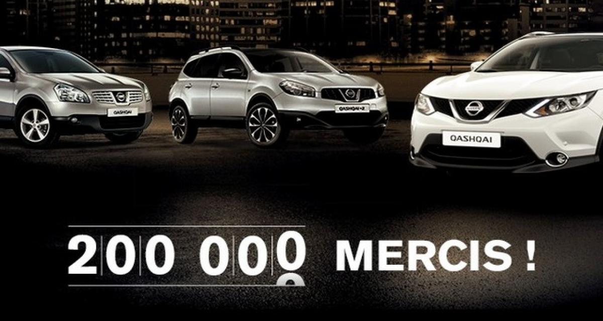 200 000 Nissan Qashqai en France