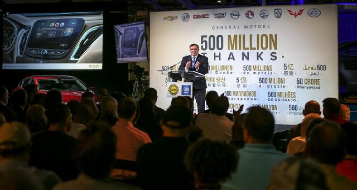 General Motors : 500 millions d'unités