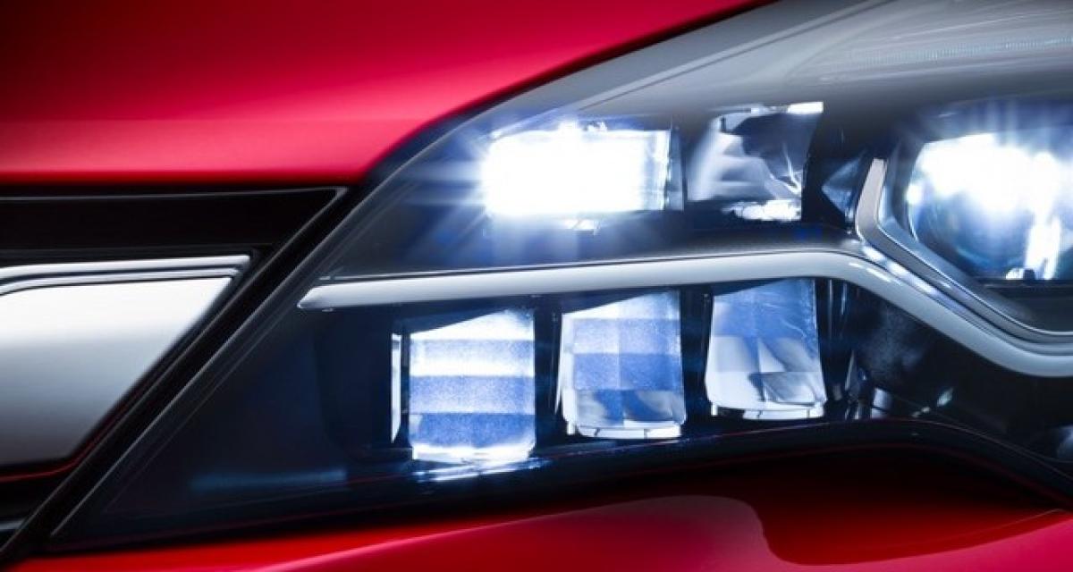 Future Opel Astra : un éclairage matriciel à LED