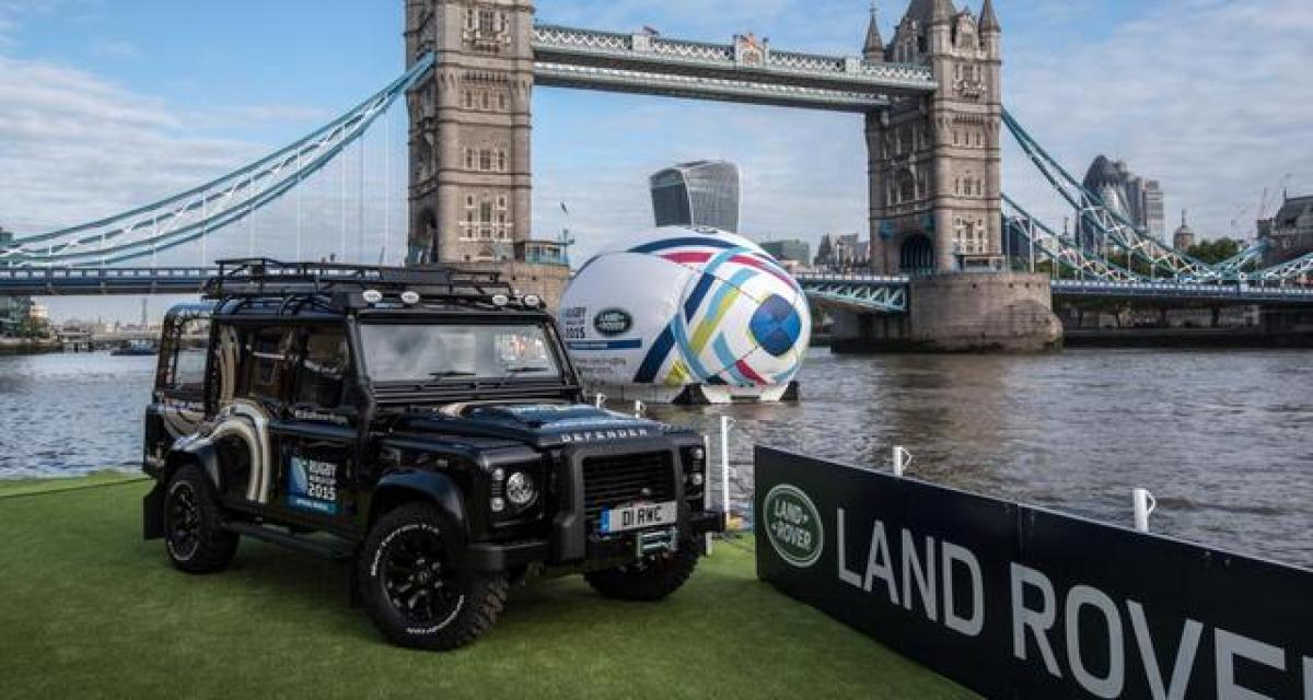 Un Land Rover Defender spécial coupe du monde de rugby