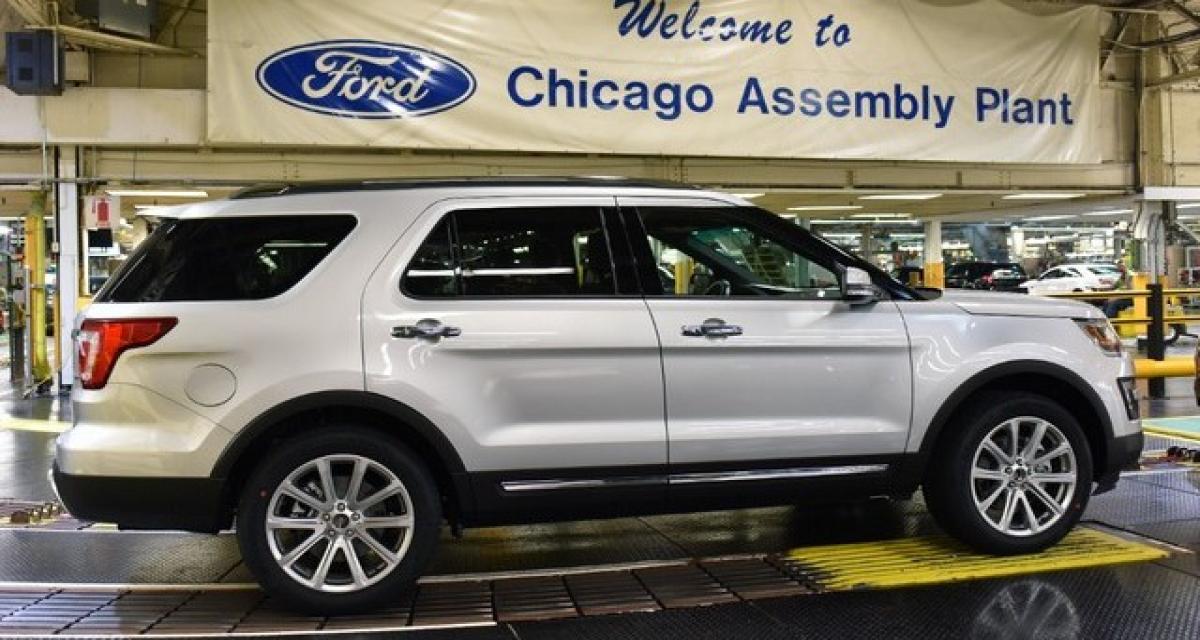 Ford Explorer 2016 : production lancée à Chicago