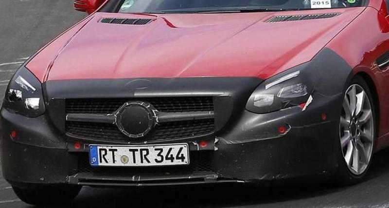  - Spyshot : la Mercedes SLC de moins en moins camouflée