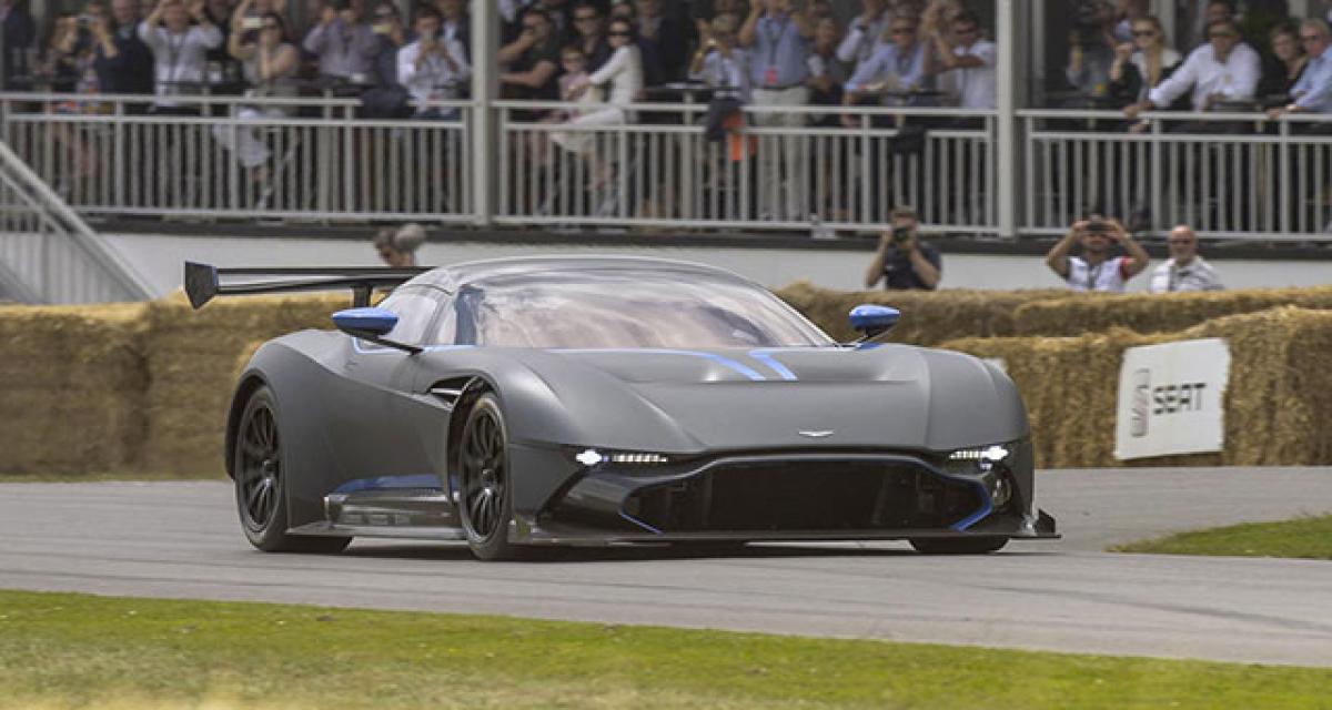 Goodwood 2015 : Premiers tours de roues pour l'Aston Martin Vulcan