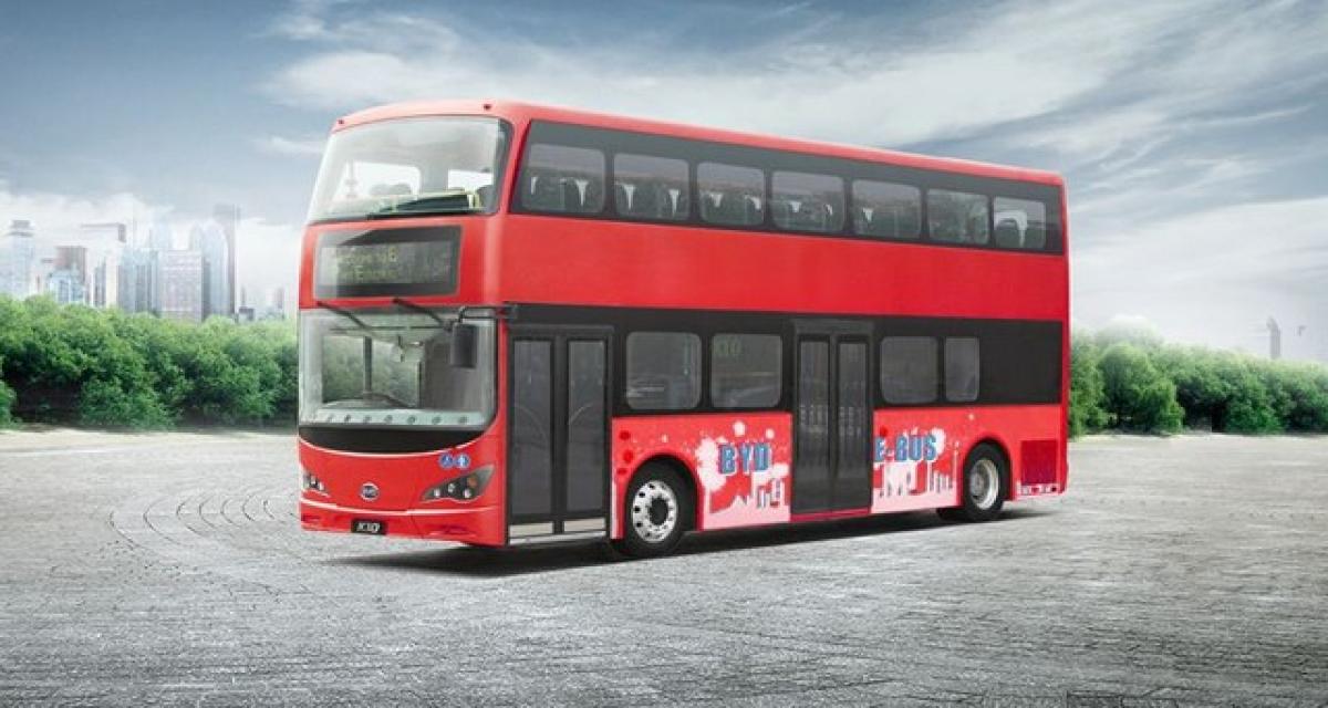 Byd dévoile un bus électrique à deux étages pour Londres