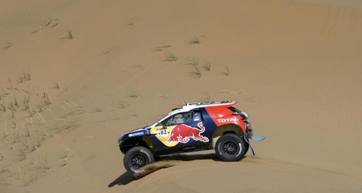 Le Peugeot 2008 DKR en tête du Silk Road Rally en Chine