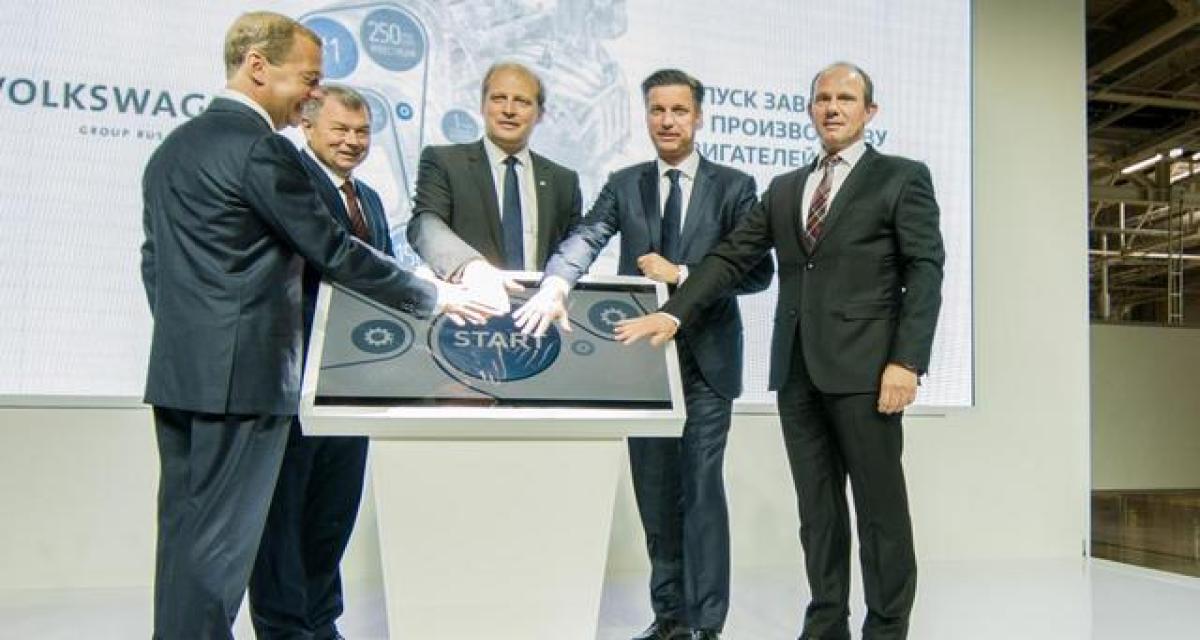 VW : la nouvelle usine de moteurs en Russie lancée