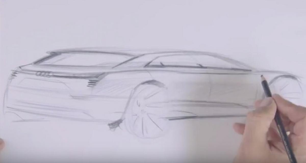 Francfort 2015 : l'Audi e-tron Quattro Concept en croquis