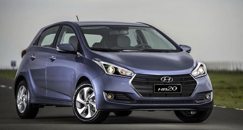  - Coup de frais pour la Hyundai HB20 au Brésil
