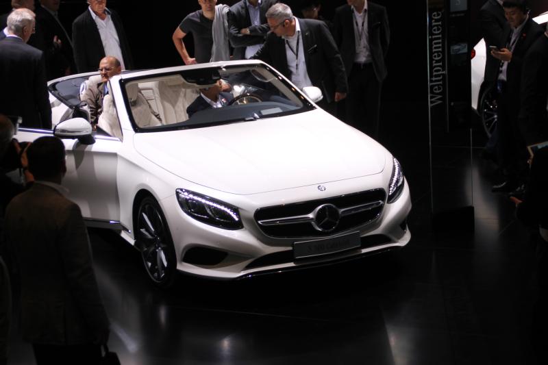  - Francfort 2015 live : Mercedes Classe S Cabriolet 1