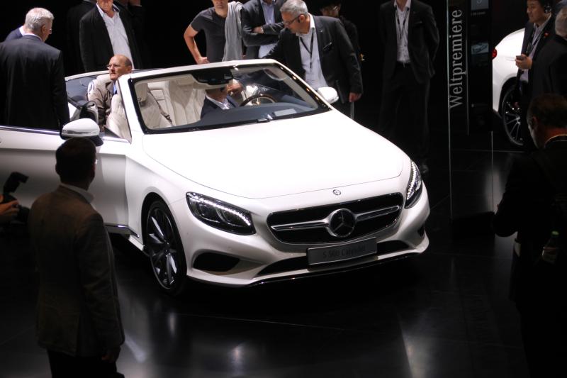  - Francfort 2015 live : Mercedes Classe S Cabriolet 1
