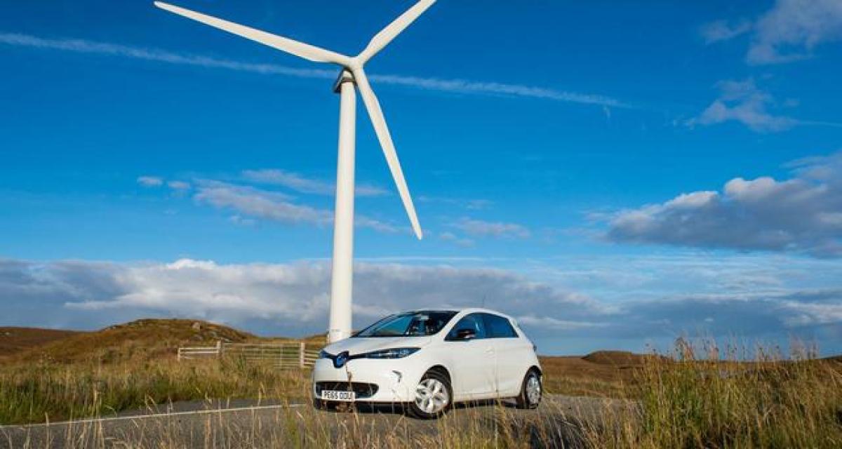 Renault Zoé, Kangoo ZE, îles Hébrides et éoliennes