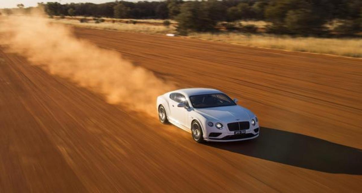 331 km/h en Bentley Continental GT Speed sur la Stuart Highway