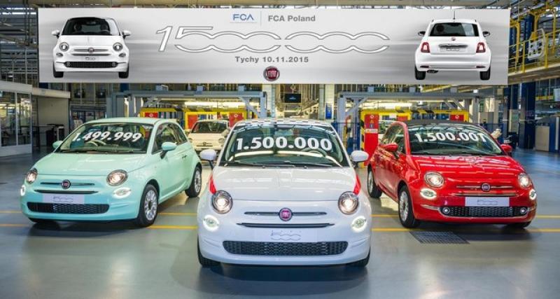  - 1,5 millions de Fiat 500