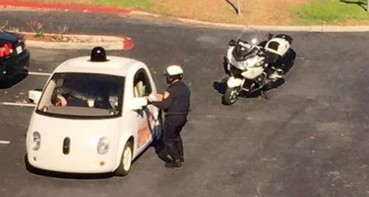 Une Google Car arrêtée par la police en Californie