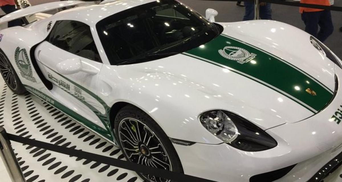 La police de Dubaï accueille une Porsche 918 Spyder